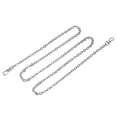 thumbnail image 1 of Unique Bargains 47'x0.24' Purse Chain Strap, Purse Handle Shoulder Bag Replacement Strap(Silver), 1 of 5