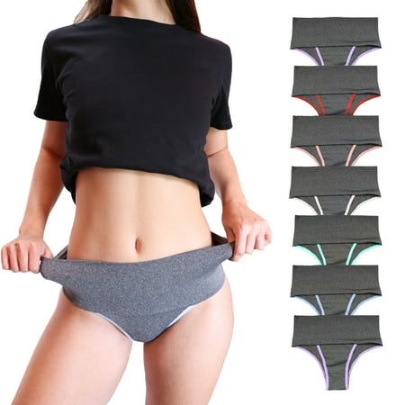 VIÉRE - Pack of 7 High Waisted Double-Thread Women s Panties - Lingerie - Underwear Women - Shapewear  Body Shaper For Women  Postpartum Underwear - Large