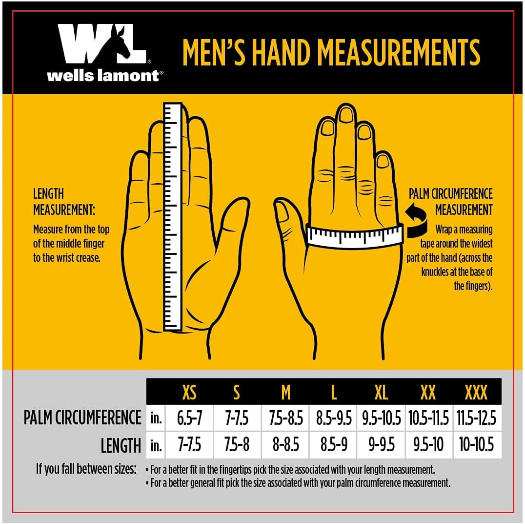 Wells Lamont Men's Palomino Leather Cold Weather Work Gloves Tan/Blue XXL 1 pk - Total Qty: 1; Each Pack Qty: 1