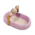 thumbnail image 2 of Rascador interactivo para gatos, juguete protector para sofá, protector de muebles, cama para gatos Púrpura, 2 of 9