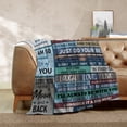 thumbnail image 4 of Son Gifts, Birthday Gifts for Sons from Mom, Son Blanket from Moms, Sons Gift from Mom, Son in Law Gifts - Ultra Soft Flannel Throws Blankets 50x60 Inch, 4 of 7