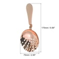 thumbnail image 2 of Julep Strainer, 1pcs - Stainless Steel Cocktail Strainer for Drinks, Strainer Spoon (Rose Gold, 175mm), 2 of 6