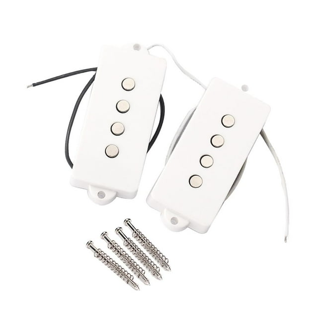 Pastillas de Bobina Simple Yuyangstore, 2 Piezas, con Tornillos de Montaje, Accesorios de bajo eléctrico