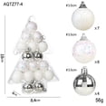 thumbnail image 1 of Czzoypi Christmas Ball Ball Ornaments for Christmas Tree Christmas Ball Pendant Accessories Christmas Tree Decorations Christmas Ball Transparent Plastic Ball, 1 of 1