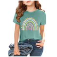 thumbnail image 2 of 2025 Hauts, T-Shirts et Chemises pour Filles, T-Shirts à Manches Courtes pour Filles, T-Shirts d'Été 10-12 pour Filles, T-Shirts à Manches Longues, Col Rond pour Filles, T-Shirts 3-13 pour Adolescentes, 2 of 7