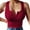 Red, variant on Beach Vacation Clothes for Women Tube Top Bodysuit Band 13 Camisole Bodysuit Women Girl Casual Blouses for Summer Color Stripe Top Furry Slides Girls Crap Tops Sexy Hallows Solid Red S