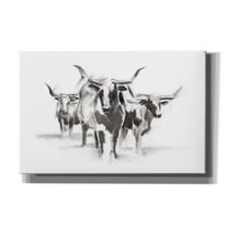 Epic Graffiti 'Contemporary Cattle I' by Ethan Harper Canvas Wall Art, 40"x26"