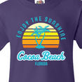 thumbnail image 4 of Inktastic Summer Enjoy the Sunshine Cocoa Beach Florida in Blue Youth T-Shirt, 4 of 5
