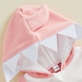 thumbnail image 6 of Cjfdfy Little Girls Boys Halloween Shark Costume Sleeveless Hooded Zip Up Cosplay Costume Cute Baby Halloween Shark Costume Sleeveless Cosplay Outfit 0-3Y, 6 of 9