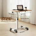 thumbnail image 2 of Support d'Ordinateur Portable Stehtisch avec Roulettes, Table au-Dessus du Lit à Hauteur Réglable, Table de Chevet Mobile pour Hôpital avec Plateau Inclinable, 2 of 7