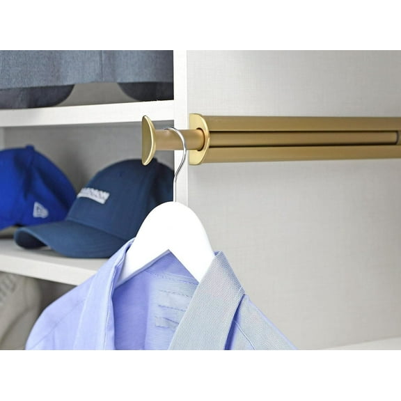 TAG Hardware Premium 11 3/4" Long Pullout Closet Valet Rod, 7 9/16" Extension