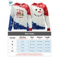 thumbnail image 2 of Deago Women's Christmas Graphic Hoodie Sweatshirts Casual Long Sleeve Drawstring Patchwork Pullover Sweatshirt Tops with Pocket, 2 of 9