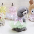 thumbnail image 4 of Jupe Chiot Robes de Princesse Chien Tutu Fleur et Paillettes à Pois Mariage, 4 of 5