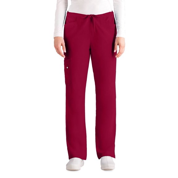 Signature by Grey's Anatomy™ Women's Half-Elastic Waist Cargo Scrub Pant