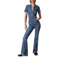 thumbnail image 1 of HBFAGFB Jumpsuit Womens Fashion Slim Street Retro High Waisted Zipper Denim Rompers BU1 Size M, 1 of 4