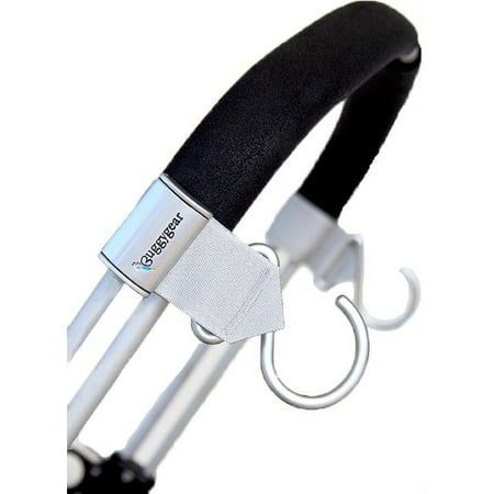 BuggyGear Boutique Stroller Hooks (Set of 2) - Platinum
