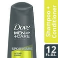 thumbnail image 1 of Dove Men Care Active+Fresh 2 in 1 Shampoo and Conditioner, 1 of 5