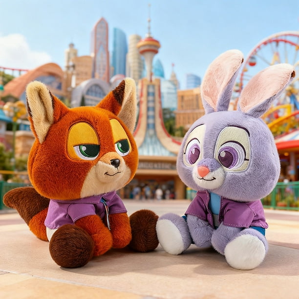 Zootopia 2 Movie Series Plush Toys - Nick Wilde & Judy Hopps