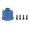 Dark Blue, variant on Suodoka RC Differential Case Front Rear Universal Housing for Traxxas Slash 4X4 VXL Stampede Rustler 1/10 RC Cars, Aluminum Alloy Upgrade Part, Dark Blue [cite: 22]