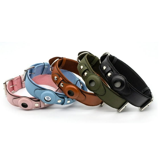 AirTag Leather Collar - Style C