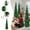 Green, variant on FeiFu Foldable Christmas Tree With Light Strings Warm Light Ambience Christmas Decoration Party Suitable for Home Party Decor