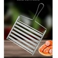 RXIRUCGD Grill Rack, Stainless Steel Hot Dog Rack Sausages Rack Grill