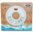 thumbnail image 6 of Rae Dunn: Hello Summer - 48" Ring Float - CocoNut Float, Inflatable Jumbo Water Ring, Durable, Anti-Leak, Ages 8+, 6 of 7