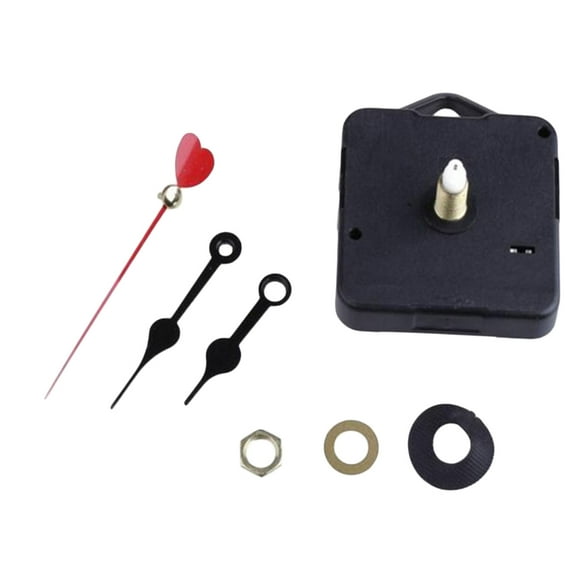 UNOMOR Replacement Clock Hands Kits Wall Clock Movement Red Heart 1 Set