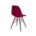thumbnail image 3 of Trige Claret Mid Century Side Chair Walnut Base (Set of 5), 3 of 6