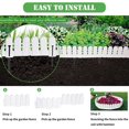 thumbnail image 4 of FRTDNE White Garden Edging Border,26ft Landscape Edging 5.9inch Tall Lawn Edging Border with 30Pcs Anchoring Stakes Kits for Flower Garden Patio Pathway, 4 of 6
