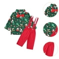 thumbnail image 6 of yotijay Boys Suit Set with Bowtie Formal Dress Christmas Outfits for Kids Xmas Festivals Clip Suspenders, 6 of 9