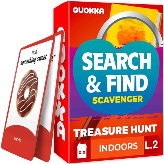 Quokka Scavenger Hunt Cards for Kids Ages 4-8 - Indoor Search and Find Activities for Kids Ages 6-8