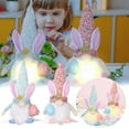 thumbnail image 2 of Muñeca enana sin rostro, muñeca decorativa, adornos de conejo, manualidades decorativas de Pascua, 2 of 8