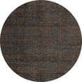 thumbnail image 1 of Ahgly Company Indoor Round Abstract Burgundy Brown Abstract Area Rugs, 5' Round, 1 of 6