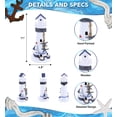 thumbnail image 2 of CoTa Global Ocean Blue Lighthouse Decor - Handmade and Crafted Wooden Lighthouse Decoration with Blue Starfish and Sailboat Figure Decorative Beach Style Tabletop Centerpiece - Handmade Color May Vary, 2 of 7