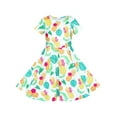 thumbnail image 1 of Robe Fille Style Hawaii Ananas Décontractée Colorée Robe d'Été 12 Ans, 1 of 7