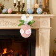 thumbnail image 6 of AZXY Easter Egg Bunny Ornament, Fuzzy Pink Plastic Easter Hanging Decoration, Bunny Egg with Ears & Floral Accents for Tree, Easter Party & Home Indoor Outdoor Decor, 6 of 6