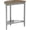 Gray Oak, variant on SolaceHue Half Moon Wooden Console Table with Bottom Shelf in Gray Oak