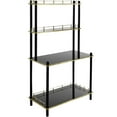 thumbnail image 5 of Modern Display Wooden Console Bar Serving Table with 4 Tiered Open Shelves, for Bartender, Kitchen or Wine Caller Room, 5 of 7