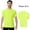 Safety Neon Green 2 Pcs, variant on High Visibility Safety T-Shirt, Pure Dry Fit Hi Vis Safety Neon Green Poly Shirts | Crafted from 5.1 oz 100% Polyester Crew Neck Tee, Size 2XL, Pack of 3