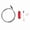 Color:Red, variant on Professional Bicycle Inner Cable Routing Tool for Bicycle Frame Hydraulic Shift Wire Shifter Cable,Great Performance