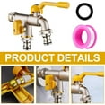 thumbnail image 2 of TIELUTT Garden Faucet 1/2 Inch Brass Faucets for Kitchen Head Kitchen Remodeling Software Kitchen Drinking Water Faucet down Kitchen Faucet Replacement Head with Light Service Faucet 830aa, 2 of 8
