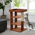 thumbnail image 6 of Traditional 3-Level Cat Tower by Naomi Home-Color:Green, 6 of 7