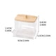 thumbnail image 2 of Xihbxyly Caja Apilable de Algodón Cosmético, Organizador con Tapa Transparente, Tarro Multiusos, Accesorio de Baño, Diseño Compacto, Estilo Europeo., 2 of 3