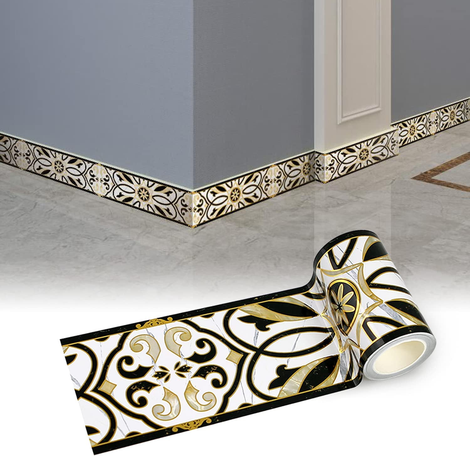 Paota Selfadhesive Wall Border, 10x500CM Wallpaper Border, for