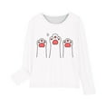 thumbnail image 4 of Uxgjfwu Boys and Girls Graphic Prints Long Sleeve Shirts Cute Crewnecks Tops Dressy Casual Blouses Clothes Sizes 3-13, 4 of 5