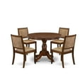 thumbnail image 2 of East West Furniture Hartland 5 Piece A Mid Century Dining Set in Walnut Finish, 2 of 6