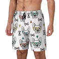 thumbnail image 1 of Fotbe Cute French Bulldog Traje de Baño para Hombre – Shorts de Natación de Secado Rápido con Forro y Bolsillos-Large, 1 of 6