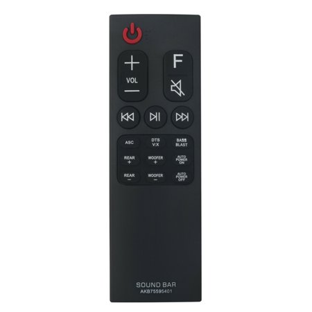 AKB75595401 Replace Remote for LG Soundbar SK5R SK5Y SJ4R SK8Y Sk10y Sk6y Sk9y