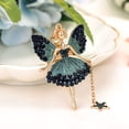 thumbnail image 3 of SmartBy Flower Fairy Keychain Rhinestone Butterfly Wings Fairy Charm Cute Sparkly Keychain Bag Charm Gift for Women Girls, 3 of 7